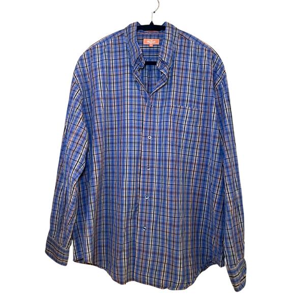 Facconable - Blue Striped Button-Up Shirt - Men's XL - Picture 2 of 11